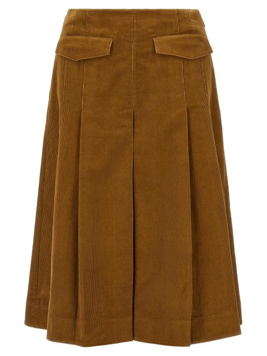 26FW 토리버치 미디 스커트 185588291 Brown