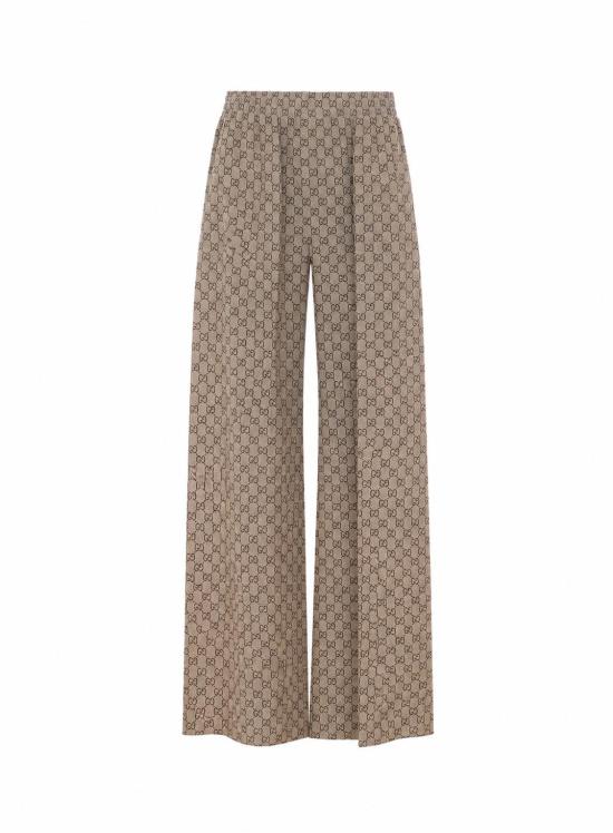 26FW 구찌 프린트 실크 레저 팬츠 A003ZB ZAVRI2270 BEIGE