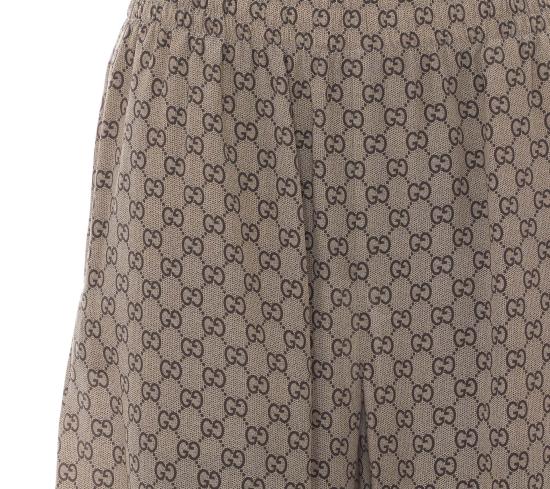 26FW 구찌 프린트 실크 레저 팬츠 A003ZB ZAVRI2270 BEIGE - GUCCI