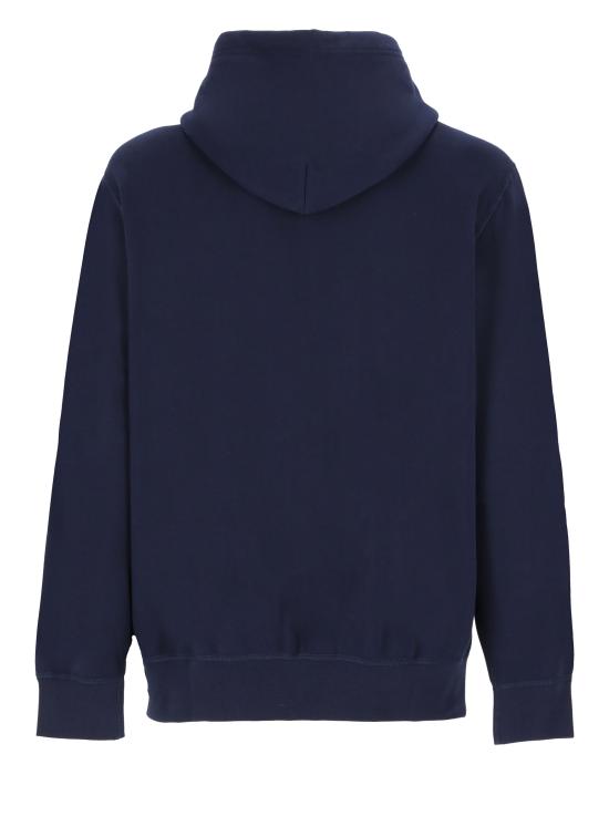 26FW 랄프 로렌 로고 자수 지퍼 후드티 710813297 004 BLUE - RALPH LAUREN