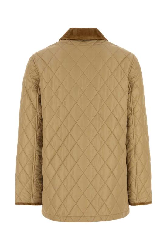 26FW 버버리 퀄티드 나일론 반 자켓 8107464 C1544 Beige o Tan - BURBERRY