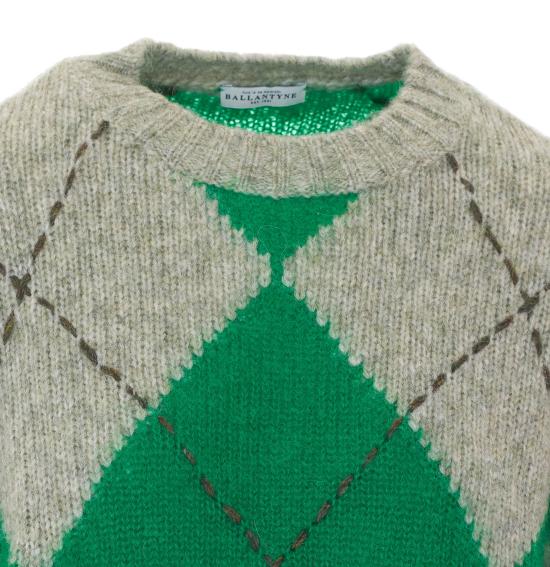 26FW 발렌타인 스웨터 B1P897 3W05892542 GREEN - BALLANTYNE