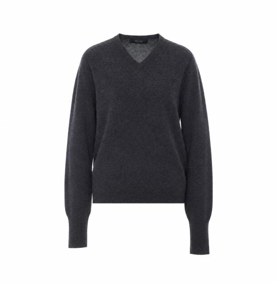 26FW 구찌 캐시미어 브이넥 니트 A008CU XKFUT1220 GREY