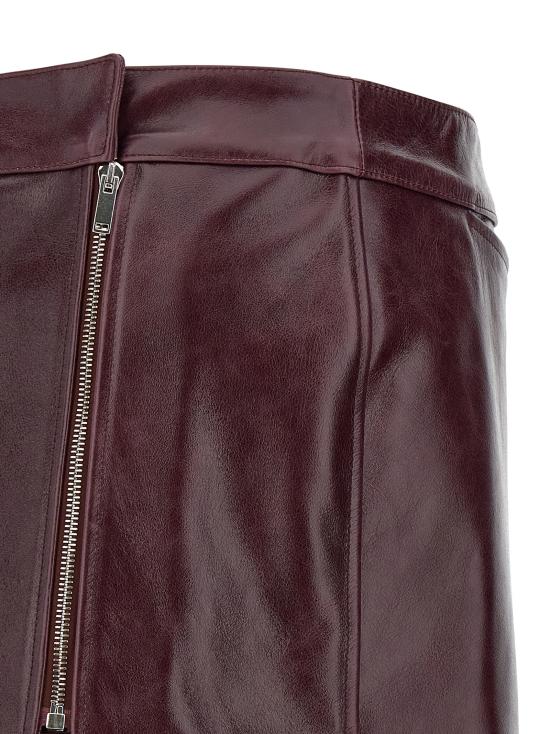 26FW 아르마리움 미디 스커트 ARMTMSK24LE13014BORGOGNA Bordeaux - ARMARIUM