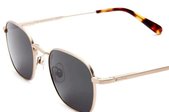  크랩 아이웨어 안경 골드 그루브 편광 파일럿 선글라스 - CRAP EYEWEAR