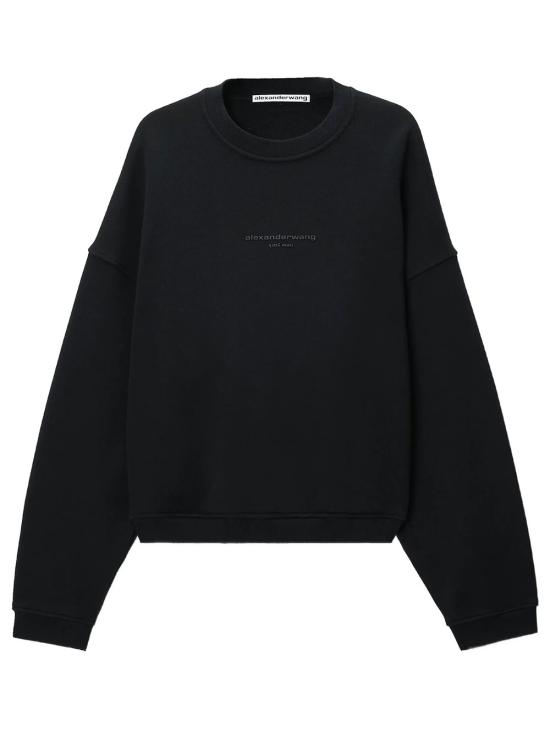 26FW 알렉산더 왕 긴팔 티셔츠 UCC4261971 011 WASHED BLACK