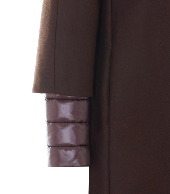 26FW 에르노 울트라라이트 나일론 버진 울 혼방 코트 CA000640D 333448810 BROWN - HERNO