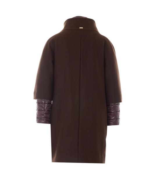 26FW 에르노 울트라라이트 나일론 버진 울 혼방 코트 CA000640D 333448810 BROWN - HERNO