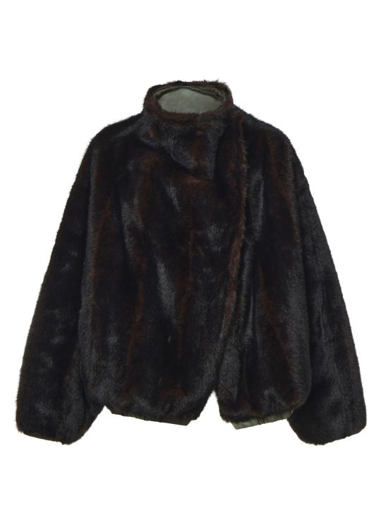 26FW 더프랭키샵 코트 COFS22885925 BROWN GREEN - THE FRANKIE SHOP