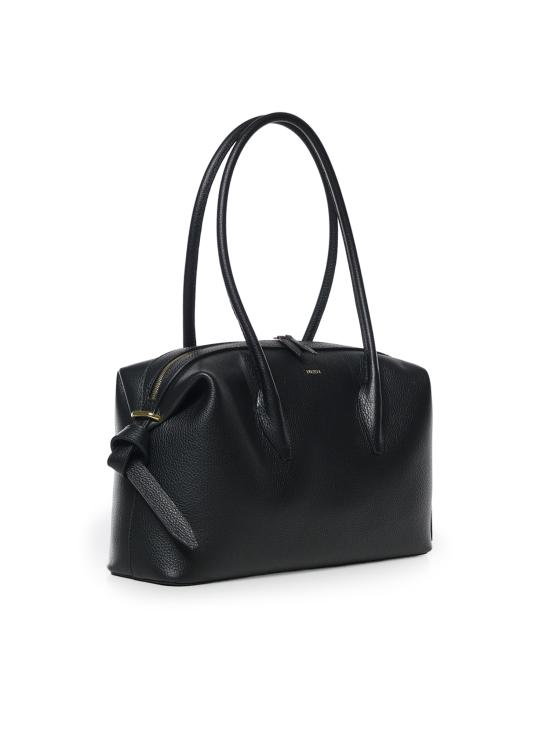 26FW 유제피 가방 BRIOCHE DUFFLE PEBBLE GRAIN LEATHER BLACK - YUZEFI