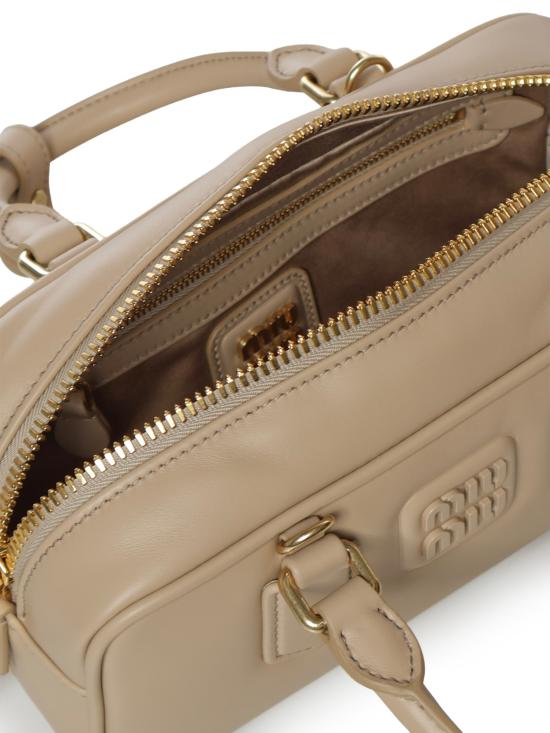 26FW 미우미우 아르카디 로고 토트백 5BB142 ACR3F0036 BEIGE - MIU MIU
