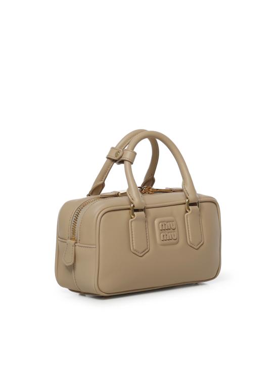 26FW 미우미우 아르카디 로고 토트백 5BB142 ACR3F0036 BEIGE - MIU MIU