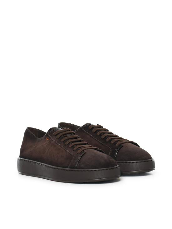 26FW 산토니 스니커즈 MBCD21571SM0T A0LT60 DARK BROWN - SANTONI