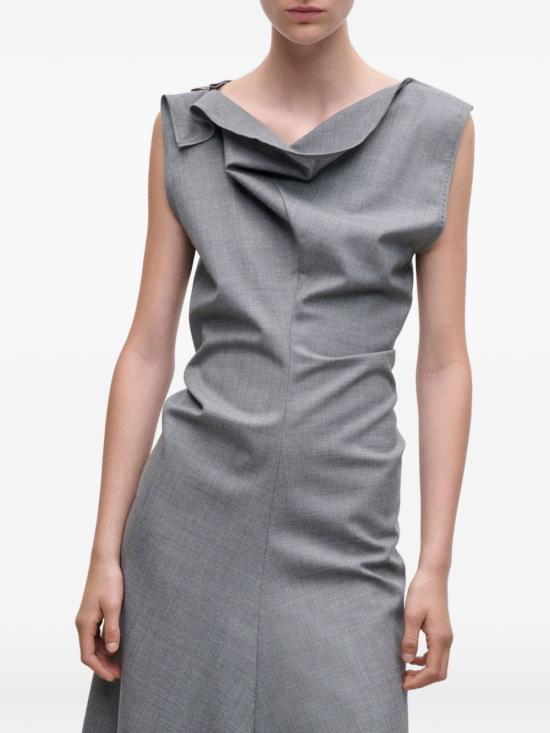 26FW 빅토리아 베컴 미디 원피스 1426WDR007663A 2882 GREY - VICTORIA BECKHAM