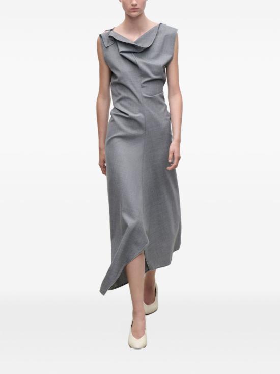 26FW 빅토리아 베컴 미디 원피스 1426WDR007663A 2882 GREY - VICTORIA BECKHAM