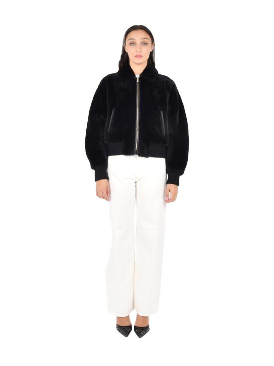 26FW 막스마라 알로아 집업 코트 2526416012600 003 BLACK