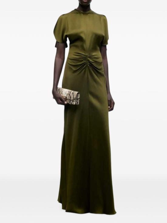 26FW 빅토리아 베컴 미디 원피스 1426WDR007004A 9990 GREEN - VICTORIA BECKHAM