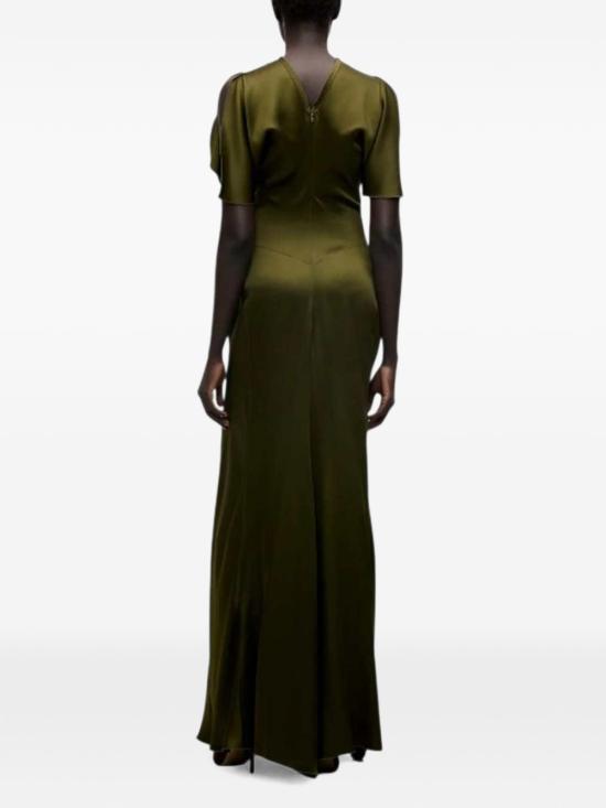 26FW 빅토리아 베컴 미디 원피스 1426WDR007004A 9990 GREEN - VICTORIA BECKHAM