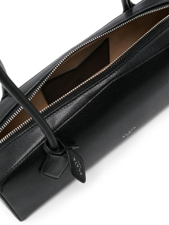 26FW 알라이아 르 테켈 미디움 레더 숄더백 AA1S06033CA212 999 BLACK - ALAIA
