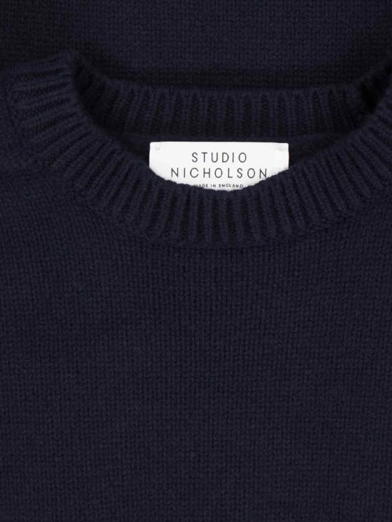 26FW 스튜디오 니콜슨 스웨터 HEMYLSNM377 DARKESTNAVY - STUDIO NICHOLSON