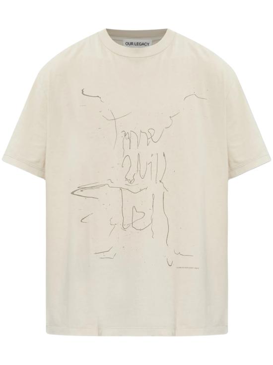 26FW 아워레가시 엔드리스 웨딩 프린트 박스 티셔츠 M4266BE ENDLESSWEDDING IVORY