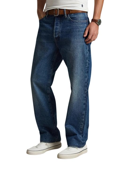 26FW 랄프 로렌 스트레이트 팬츠 710B19633 001 DENIM BLUE - RALPH LAUREN
