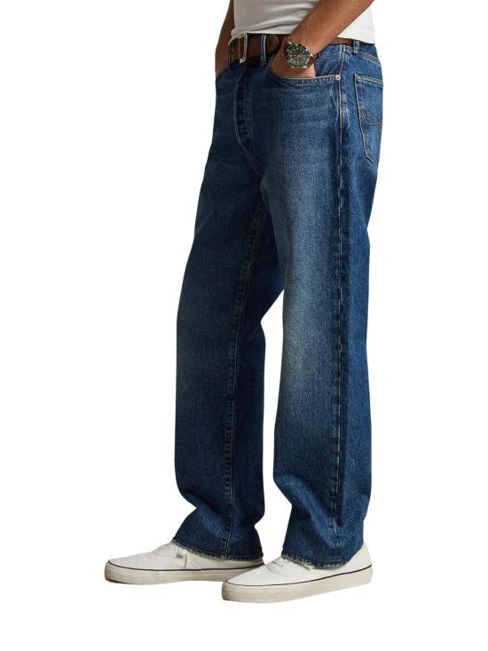 26FW 랄프 로렌 스트레이트 팬츠 710B19633 001 DENIM BLUE - RALPH LAUREN