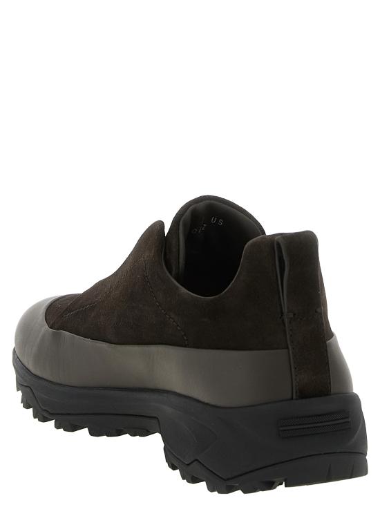 26FW 에르메네질도제냐 스니커즈 LHNELS7008ZTDM Brown - ERMENEGILDO ZEGNA