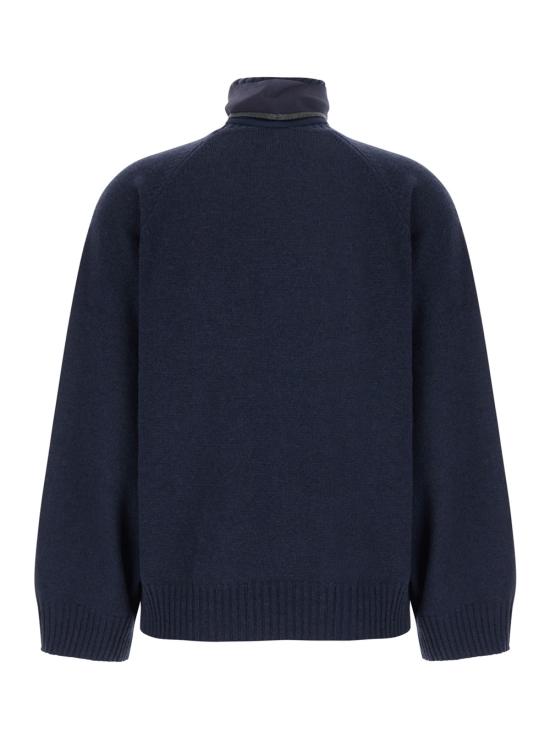 26FW 브루넬로 쿠치넬리 긴팔 티셔츠 M12747004C7186 Blu