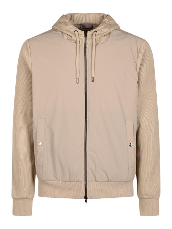 26FW 에르노 니트 이펙트 인터록 & 포넨테 트래블 나일론 후드 집업 JC00021UR 560201985 CHANTILLY - HERNO