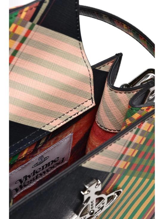 25FW 비비안웨스트우드 토트백 다채로운 색상의 폴리우레탄 체크무늬 - VIVIENNE WESTWOOD