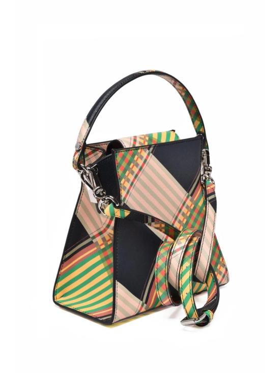 25FW 비비안웨스트우드 토트백 다채로운 색상의 폴리우레탄 체크무늬 - VIVIENNE WESTWOOD