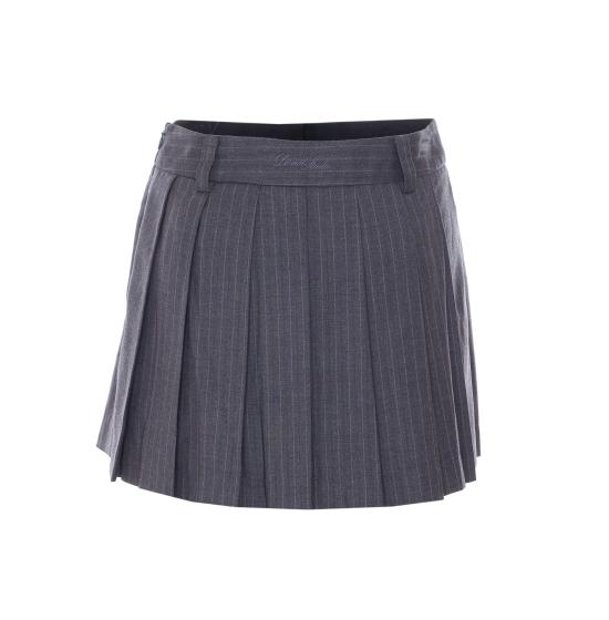26FW 던스트 미디 스커트 UDSK6C203G2 GREY STRIPE - DUNST