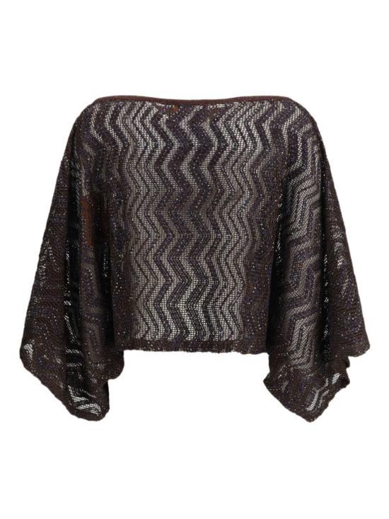 26FW 미소니 긴팔 티셔츠 MS26SK06BV00IT S80EQ BROWN - MISSONI
