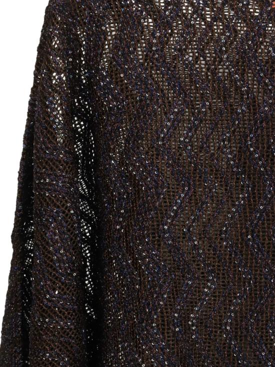 26FW 미소니 긴팔 티셔츠 MS26SK06BV00IT S80EQ BROWN - MISSONI
