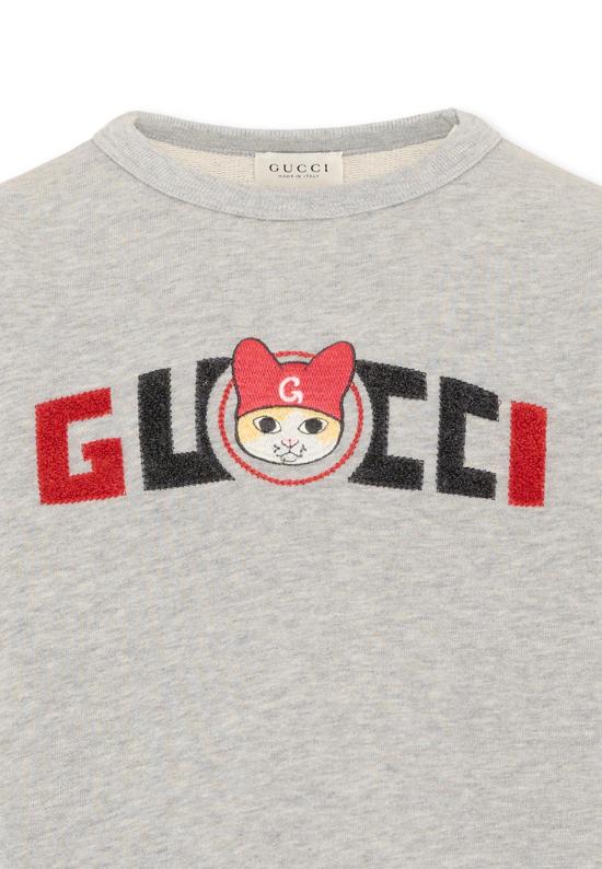 26FW [키즈] 구찌 니트/스웻셔츠 855825 XJHY2 1183 GREY - GUCCI