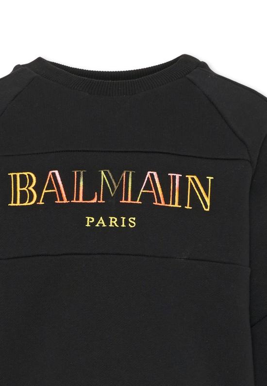 25FW [키즈] 발망 니트/스웻셔츠 BW4Q20 Z0081 930MC BLACK - BALMAIN
