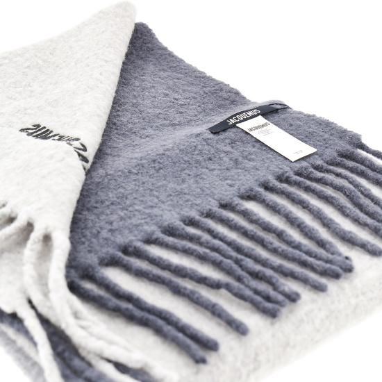 26FW 자크뮈스 레샤페 모아종 그라디언트 머플러 ACU00574AOT4032 Grey - JACQUEMUS