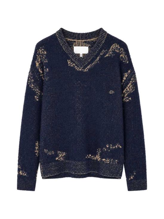 26FW 마르지엘라 에시드 니트 스웨터 S67HN0012M13331 511F NAVY LIGHT BROWN