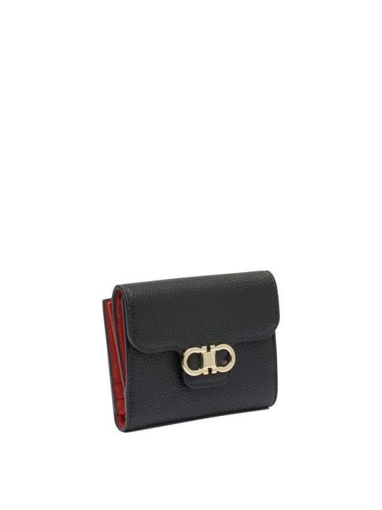 26FW 살바토레 페라가모 명함지갑 간치니 지갑 & 카드 홀더 블랙 - SALVATORE FERRAGAMO