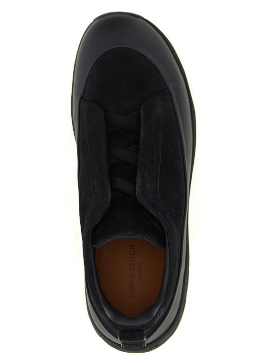 26FW 에르메네질도제냐 스니커즈 트리플 스티치™ 몬테  블루 - ERMENEGILDO ZEGNA