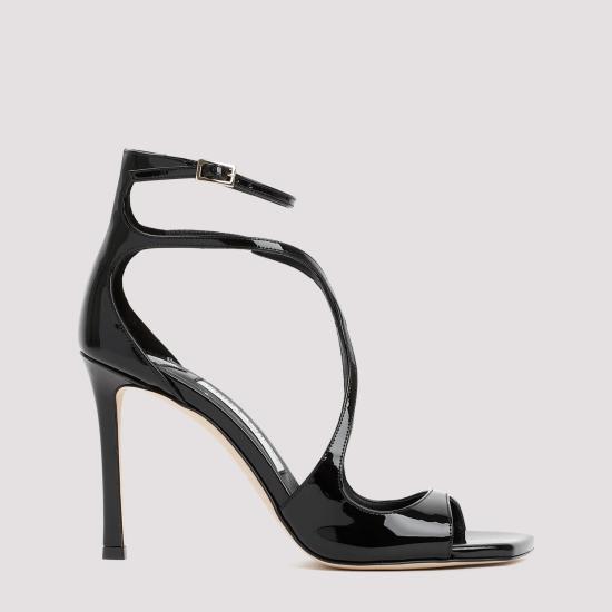 26FW 지미추 샌들 AZIA95 PAT BLACK