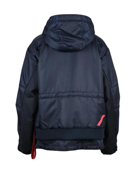 25FW 애프터라벨 자켓 하이넥과 후드가 달린 패딩 반팔 재킷 - AFTER LABEL