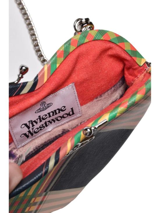 25FW 비비안웨스트우드 토트백 다채로운 색상의 폴리우레탄 체크무늬 - VIVIENNE WESTWOOD