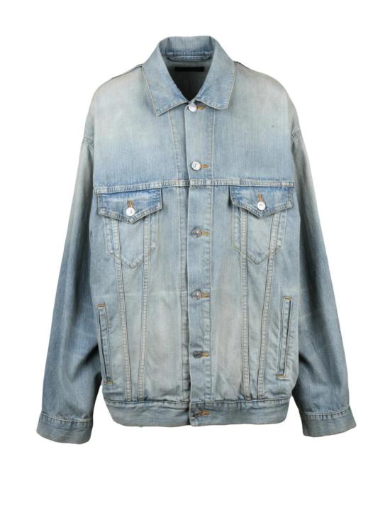 25FW 발렌시아가 데님 연한 파란색 면 오버사이즈  재킷