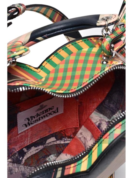 25FW 비비안웨스트우드 토트백 다채로운 색상의 폴리우레탄 체크무늬 - VIVIENNE WESTWOOD