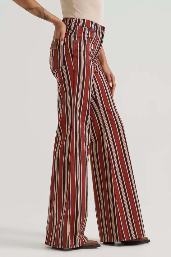  랭글러 데님 팬츠 70년대 플레어 데저트 디스코 진 데님 - WRANGLER