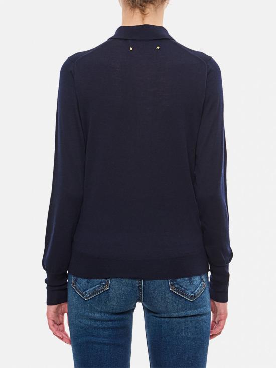 26FW 골든구스 폴로 티셔츠 GWP01354 P001041 50501 NAVY DOM - GOLDEN GOOSE