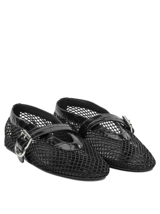 26FW 알라이아 플랫 슈즈 AA3A069I294999 Black - ALAIA