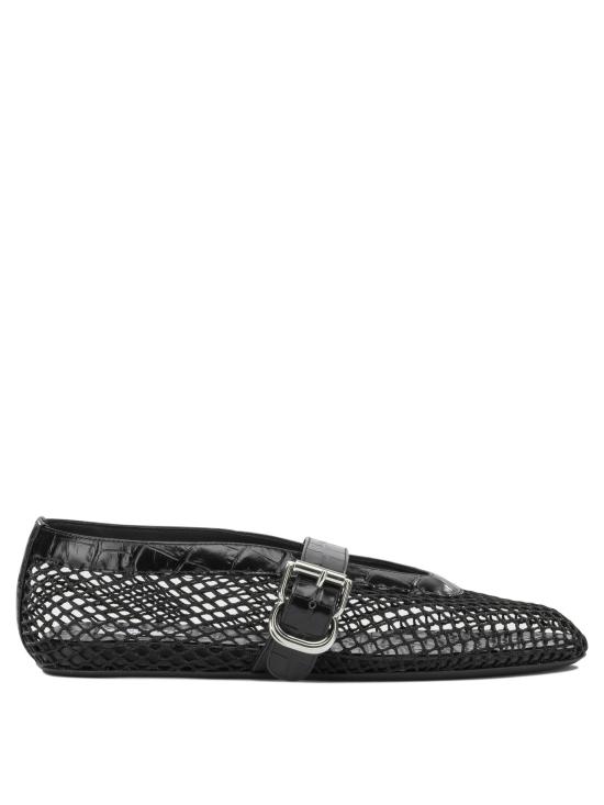 26FW 알라이아 플랫 슈즈 AA3A069I294999 Black